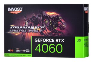 Inno3D GeForce RTX 4060 Compact N40601-08D6-173050N hind ja info | Videokaardid | hansapost.ee