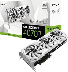 PNY GeForce RTX 4070 Ti Verto White VCG4070T12TFWXPB1 цена и информация | Видеокарты | hansapost.ee