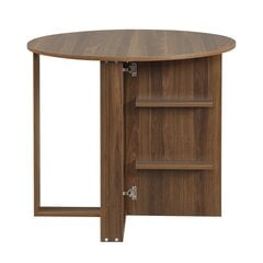 Раскладной стол Kalune Design Middle, темно-коричневый цена и информация | Кухонные и обеденные столы | hansapost.ee