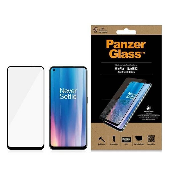 PanzerGlass E2E Super+ OnePlus Nord CE 2 цена и информация | Ekraani kaitseklaasid ja kaitsekiled | hansapost.ee