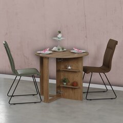 Раскладной стол Kalune Design Middle, коричневый цена и информация | Кухонные и обеденные столы | hansapost.ee
