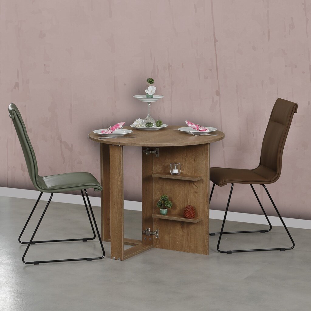 Pikendatav laud Kalune Design Middle, pruun hind ja info | Köögilauad, söögilauad | hansapost.ee