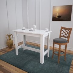 Стол Kalune Design Barra, белый цена и информация | Кухонные и обеденные столы | hansapost.ee