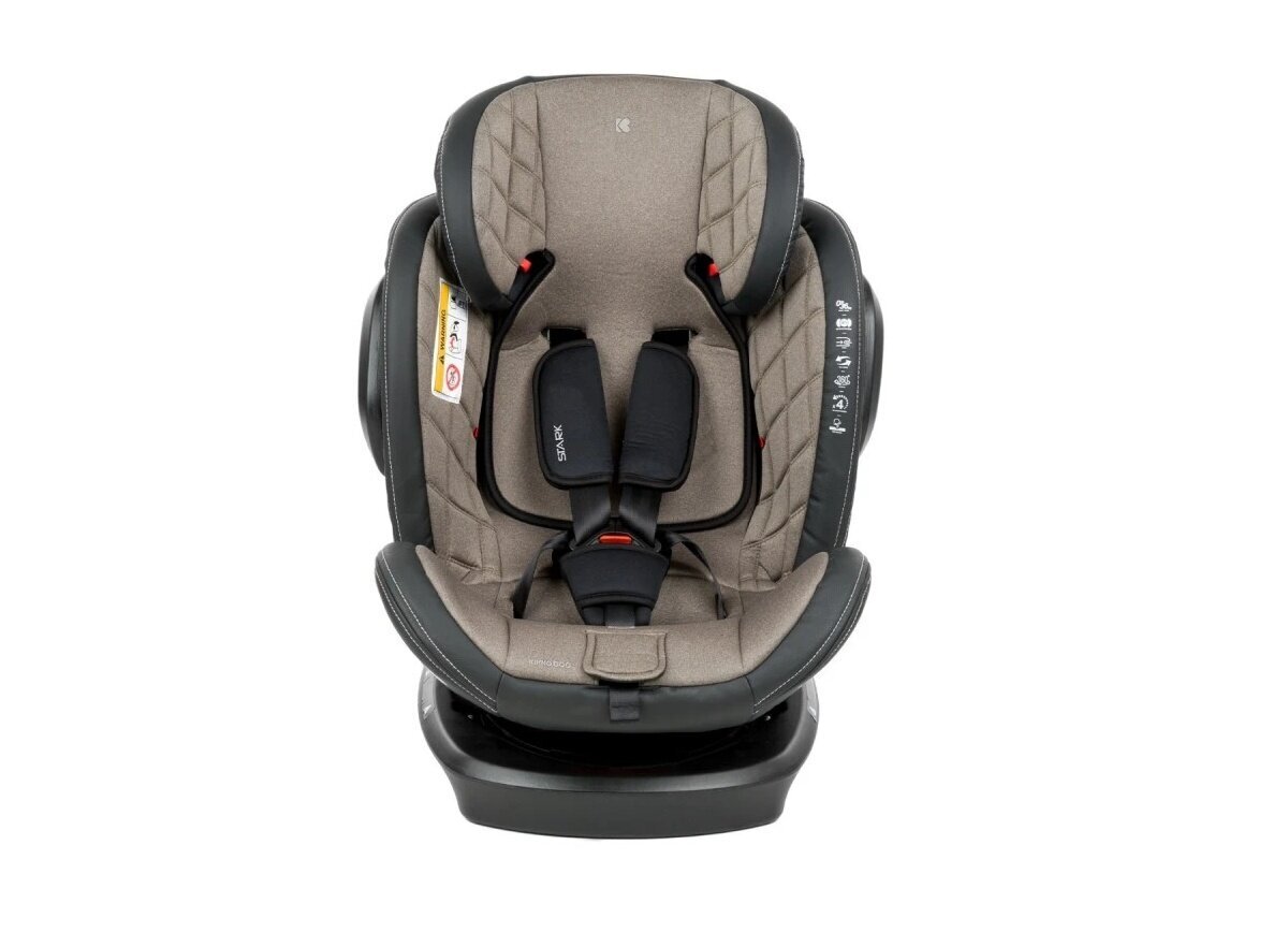 Turvatool Kikka Boo Stark Isofix, 0-36 kg, beige цена и информация | Turvatoolid ja turvahällid | hansapost.ee