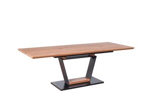 Раскладной стол Halmar Urbano, коричневый/черный цена и информация | Кухонные и обеденные столы | hansapost.ee