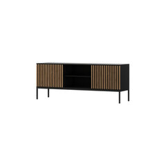 TV-laud Meorati, 150x40x60 cm, pruun/must hind ja info | Televiisori alused | hansapost.ee