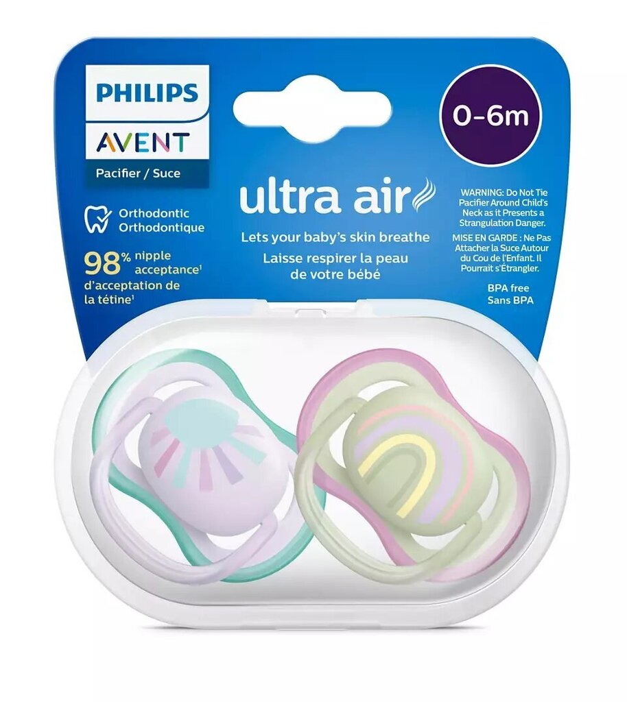 Lutid Philips Avent Ultra Air, 0-6 elukuud, 2 tk. hind ja info |  Lutid | hansapost.ee