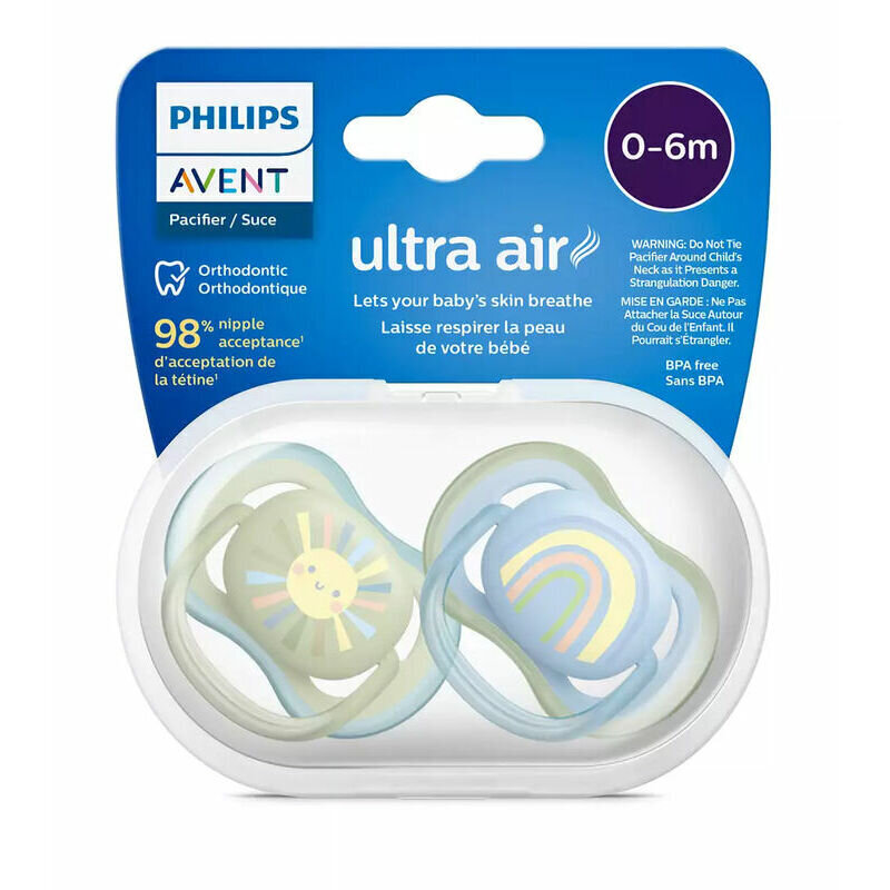 Lutid Philips Avent Ultra Air, 0-6 kuud, 2 tk. hind ja info |  Lutid | hansapost.ee