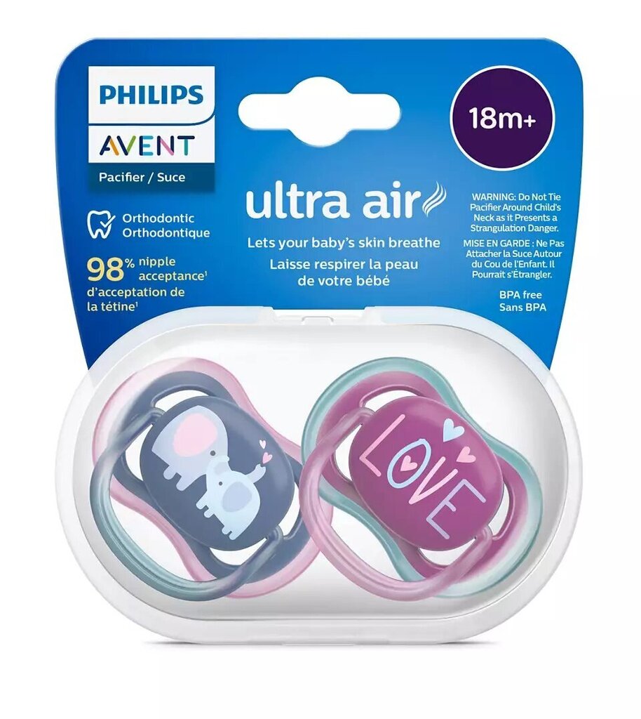 Lutid Philips Avent Ultra Air Deco, 18 kuud+, 2 tk. цена и информация |  Lutid | hansapost.ee