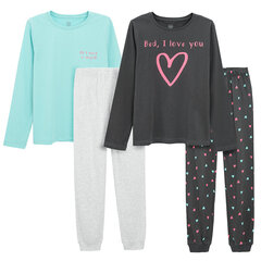 Cool Club pidžaama tüdrukutele CUG2720676-00, 2 tk hind ja info | Hommikumantlid ja pidžaamad tüdrukutele | hansapost.ee