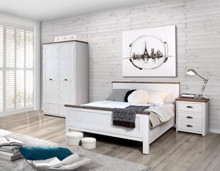 Кровать Forte Genoa 140x200 см, белая цена и информация | Кровати | hansapost.ee
