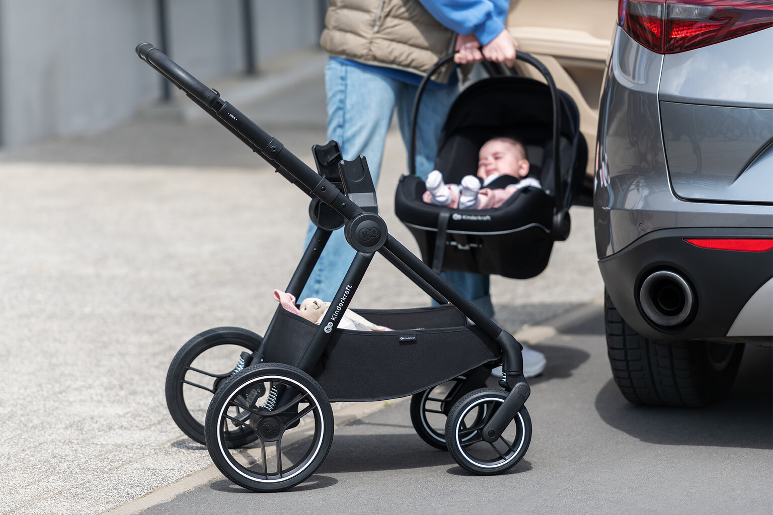 Jalutuskäru Kinderkraft NEA, roosa hind ja info | Vankrid, jalutuskärud | hansapost.ee