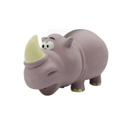 Латексный носорог Hippie Pet, серый цвет цена и информация | Игрушки для собак | hansapost.ee