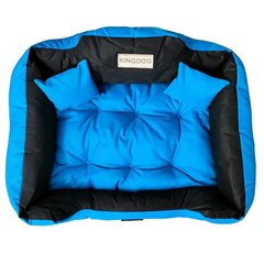Лежак KingDog, разные размеры, чёрный/синий цена и информация | Лежаки, домики | hansapost.ee