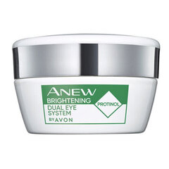 Двойной крем для глаз от темных кругов под глазами с протонолом Avon Anew Brightening Eye Cream, 2 х 10 мл цена и информация | Сыворотки, кремы для век | hansapost.ee