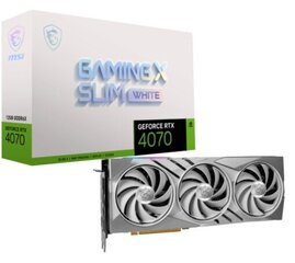 MSI GeForce RTX 4070 Gaming X Slim White цена и информация | Видеокарты | hansapost.ee