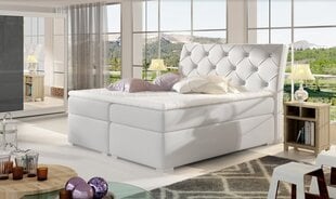 Кровать NORE Balvin, 160x200 см, белая экокожа цена и информация | Кровати | hansapost.ee