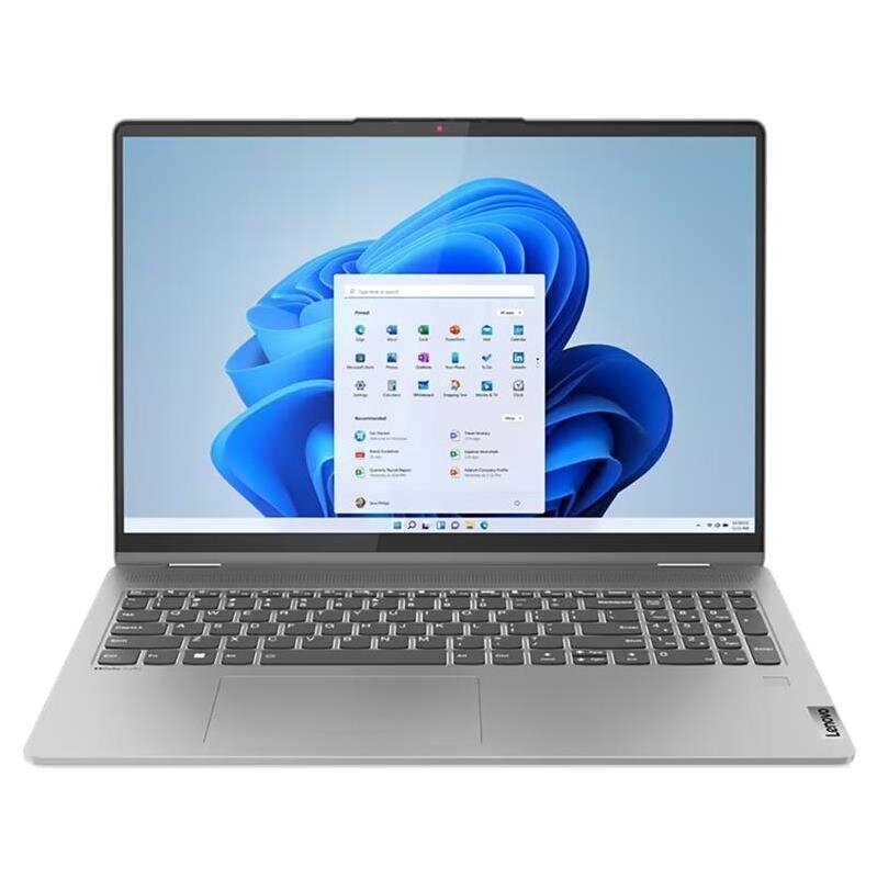 Sülearvuti Lenovo IdeaPad Flex 5 16ABR8, 16'', touch, WUXGA, Ryzen 5, 16 GB, 512 GB, ENG, arctic gray цена и информация | Sülearvutid | hansapost.ee