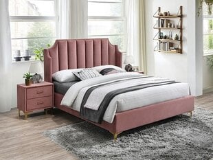 Кровать Signal Meble Monako Velvet 160x200 см, розовая цена и информация | Кровати | hansapost.ee