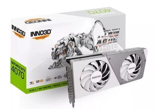 Inno3D GeForce RTX 4070 Twin X2 OC White (N40702-126XX-185252W) цена и информация | INNO 3D Компьютерные компоненты | hansapost.ee