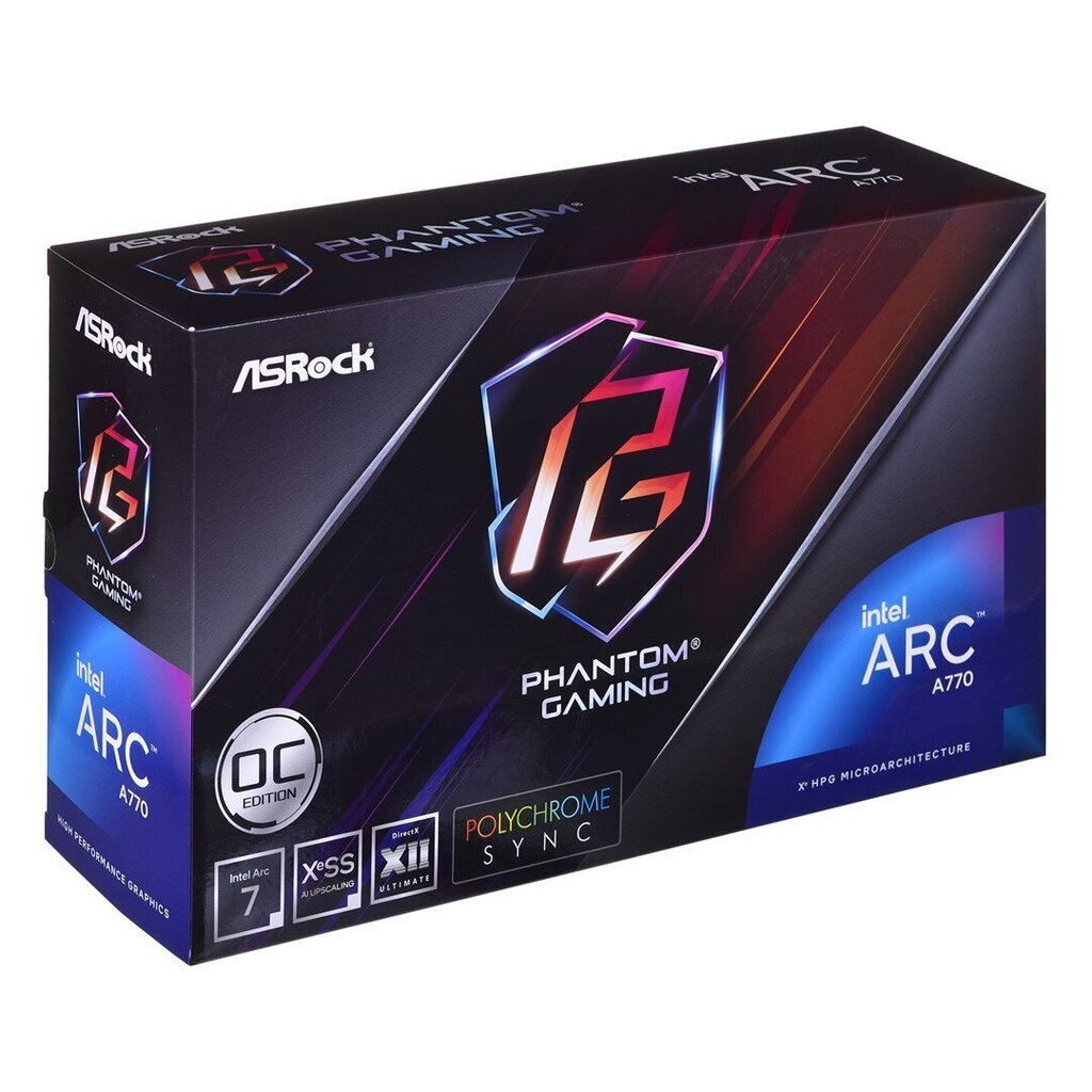 ASRock Intel Arc A770 Phantom Gaming OC (A770 PG 16GO) price and information | Videokaardid | hansapost.ee