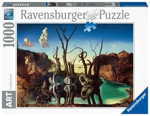 Пазл «Лебеди, отражающие слонов» Ravensburger, 1000 д. цена и информация | Пазлы | hansapost.ee