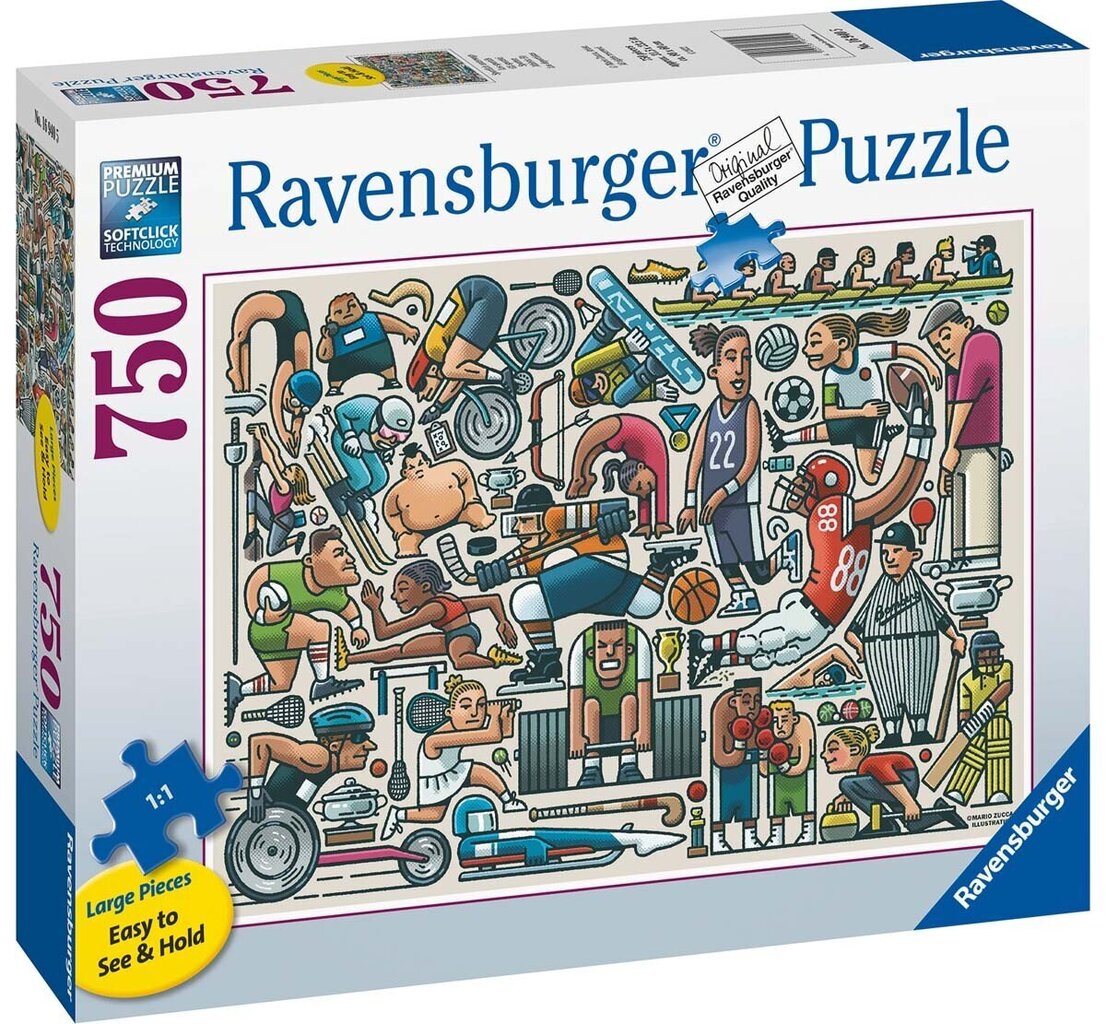 Ravensburgeri pusle Athletic Fit 750 osa 16940 цена и информация | Pusled lastele ja täiskasvanutele | hansapost.ee