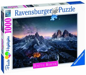 Ravensburgeri mõistatus kolm zinneni dolomiidi 1000p 17318 hind ja info | Pusled lastele ja täiskasvanutele | hansapost.ee