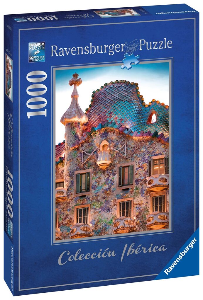 Ravensburgeri pusle Casa Batlló Barcelona 1000p 19631 цена и информация | Pusled lastele ja täiskasvanutele | hansapost.ee