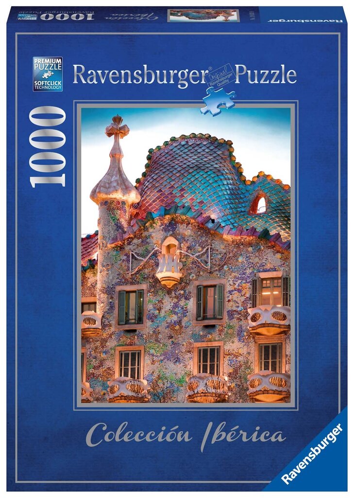 Ravensburgeri pusle Casa Batlló Barcelona 1000p 19631 цена и информация | Pusled lastele ja täiskasvanutele | hansapost.ee