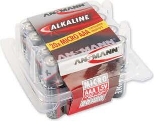 Leelispatareide pakk Ansmann, aaa, 1,5 V, Punane, 20 tk hind ja info | Patareid | hansapost.ee