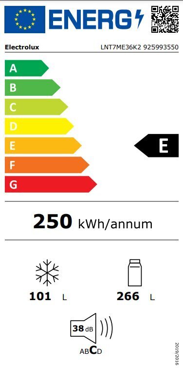 Electrolux LNT7ME36K2 hind ja info | Külmkapid-külmikud | hansapost.ee