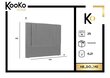 Voodipeats Kooko Home Do 140 cm, tumehall hind ja info | Voodid | hansapost.ee