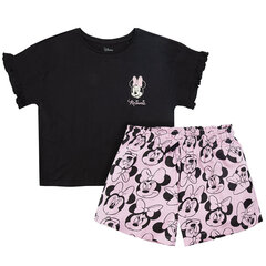 Cool Club pidžaama tüdrukutele Minnie Mouse LUG2520068-00, must hind ja info | Hommikumantlid ja pidžaamad tüdrukutele | hansapost.ee