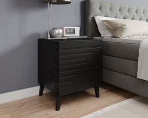 Öökappide komplekt Nova, must, 2-osaline price and information | Nightstands | hansapost.ee