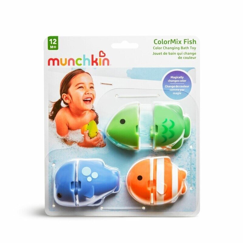 Vannimänguasjad Munchkin Fish, 3 tk. hind ja info | Beebide mänguasjad | hansapost.ee