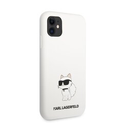 Karl Lagerfeld Liquid Silicone Choupette NFT Case for iPhone 11 White цена и информация | Чехлы для телефонов | hansapost.ee