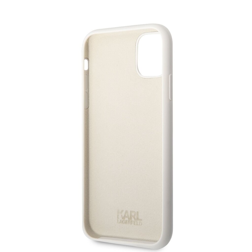 Karl Lagerfeld Liquid Silicone Choupette NFT Case for iPhone 11 White hind ja info | Telefonide kaitsekaaned ja -ümbrised | hansapost.ee