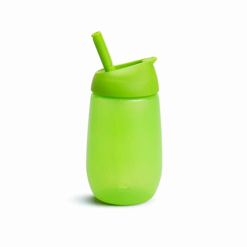 Pudel koos kõrrega Munchkin Simple Clean, roheline hind ja info | Lutipudelid ja tarvikud | hansapost.ee