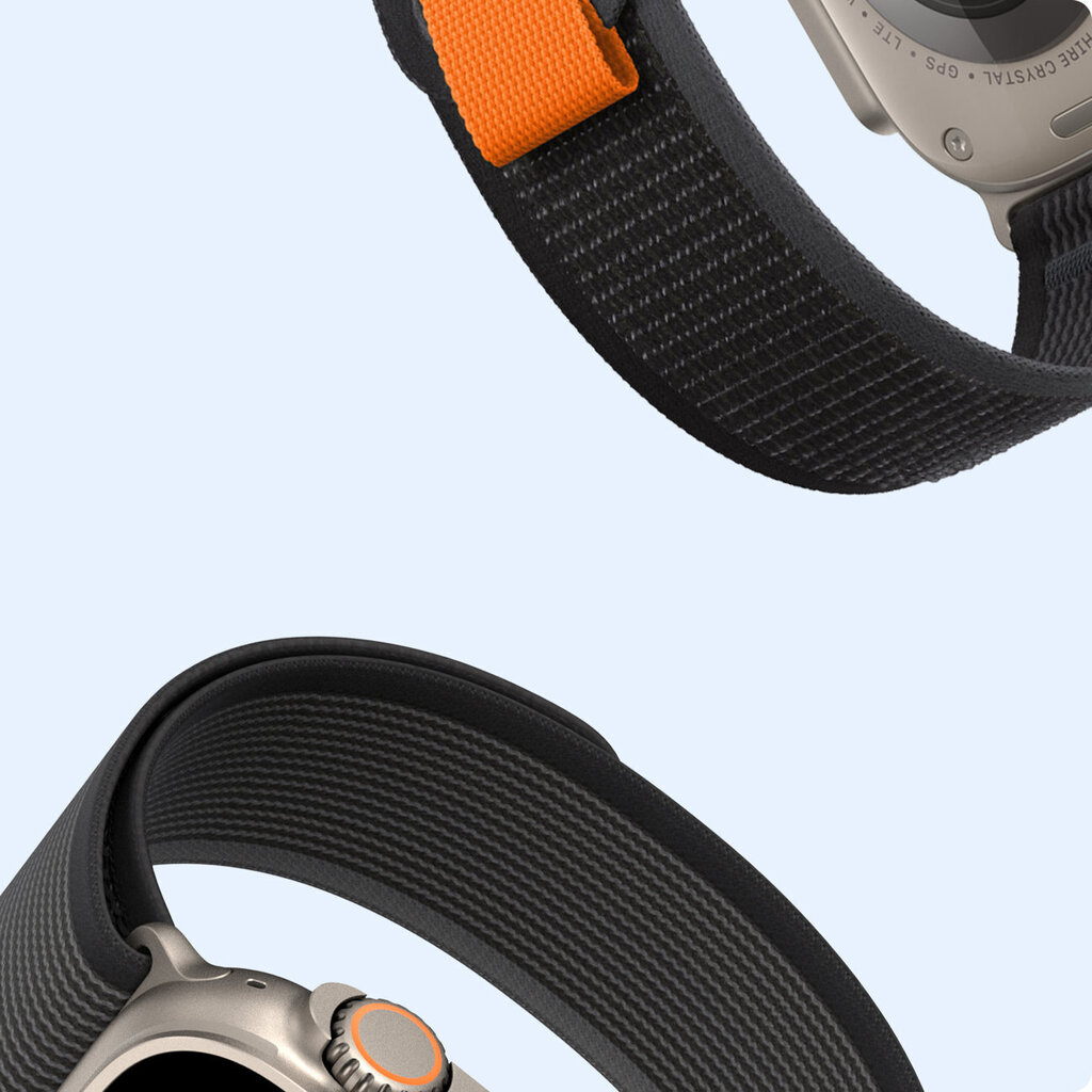 Dux Ducis Velcro Sports Strap YJ Version, Black / Gray цена и информация | Nutikellade aksessuaarid ja tarvikud | hansapost.ee