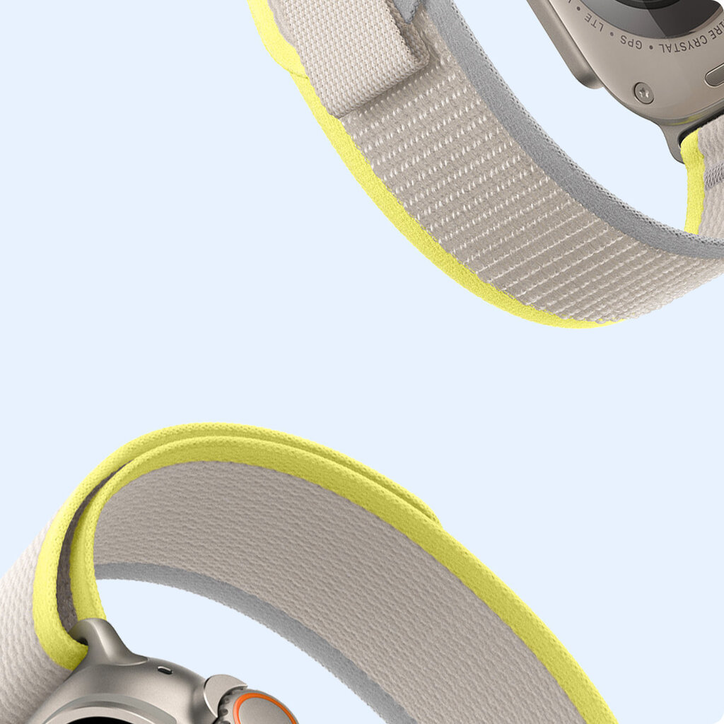 Dux Ducis Velcro Sports Strap YJ Version, Yellow-Beige hind ja info | Nutikellade aksessuaarid ja tarvikud | hansapost.ee