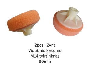 Жесткая полировальная губка PoshPads, 2 шт, оранжевый цвет цена и информация | Автохимия | hansapost.ee