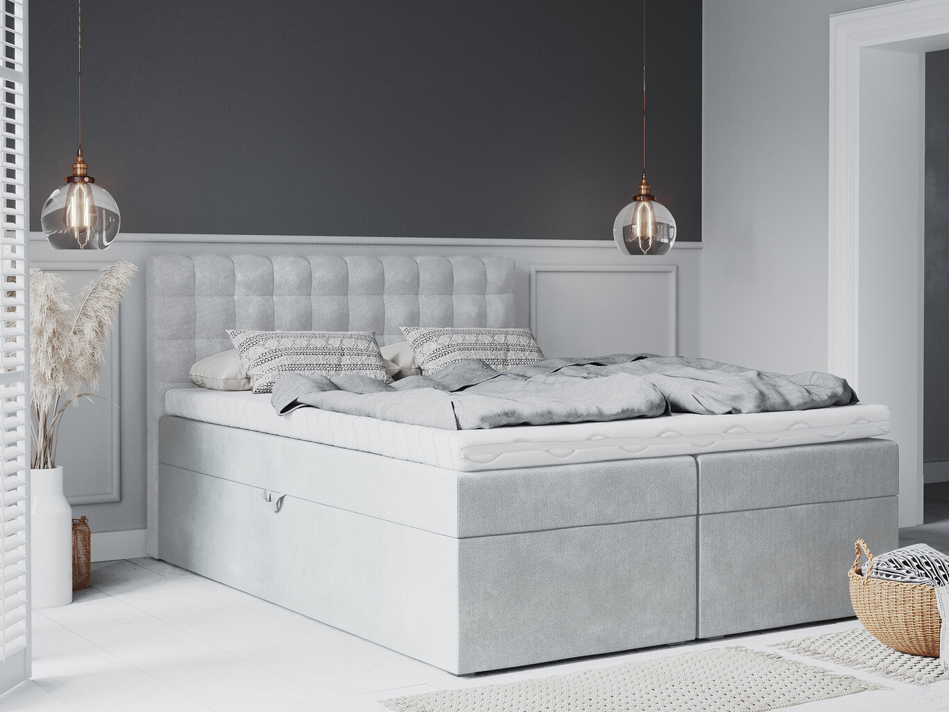 Voodi Mazzini Beds Jade 180x200 cm, helehall hind ja info | Voodid | hansapost.ee