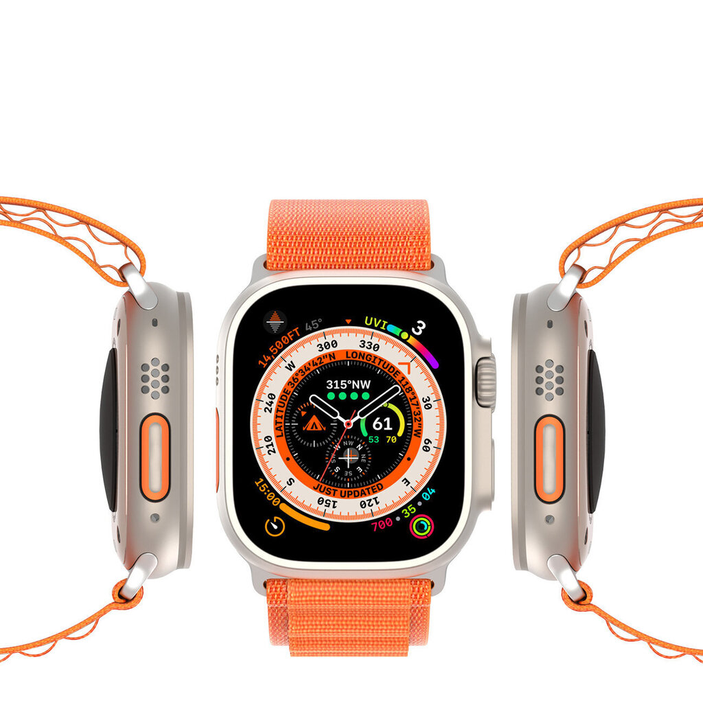 Dux Ducis Velcro Sports Strap GS Version, Orange hind ja info | Nutikellade aksessuaarid ja tarvikud | hansapost.ee