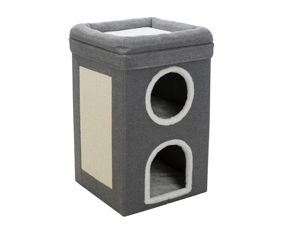 Kraapimiskast-kassimaja Trixie Cat Tower Saul, 64 cm, hall hind ja info | Kraapimispuud kassidele | hansapost.ee