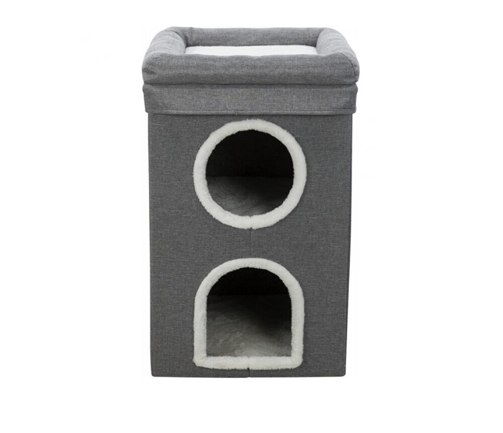 Kraapimiskast-kassimaja Trixie Cat Tower Saul, 64 cm, hall hind ja info | Kraapimispuud kassidele | hansapost.ee