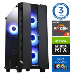 INTOP AQUA Ryzen 5 7600X 16GB DDR5 500SSD M.2 NVME+2TB RTX3060 12GB no-OS цена и информация | Стационарные компьютеры | hansapost.ee