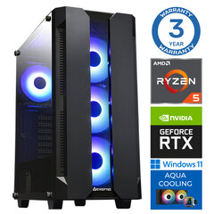 INTOP AQUA Ryzen 5 7600X 16GB DDR5 1TB SSD M.2 NVME+2TB RTX3060 12GB WIN11 hind ja info | Lauaarvutid | hansapost.ee