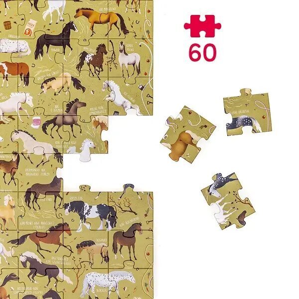 Pusle 60 tk Puzzlove - Hobused hind ja info | Pusled lastele ja täiskasvanutele | hansapost.ee