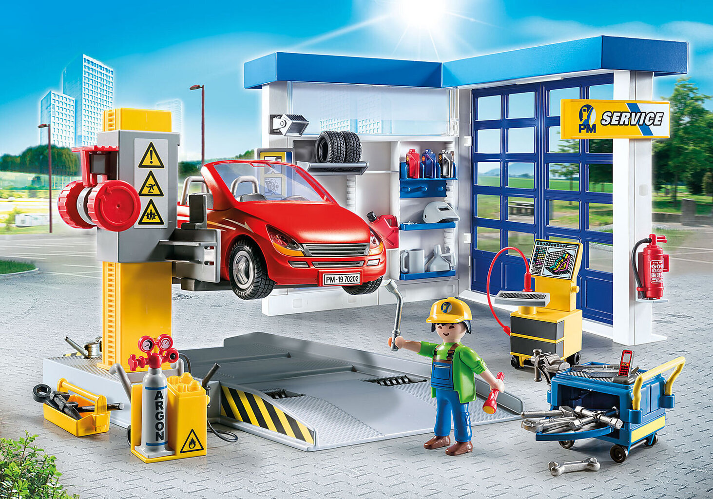 70202 PLAYMOBIL® City Life Autoteenindus цена и информация | Klotsid ja konstruktorid | hansapost.ee